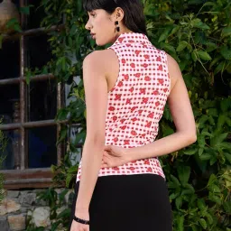 tandul Women's Multicolor Waist Coat With Cotton Blend Multicolor For Women (11010) image 4