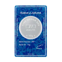 bangalore refinery 999 Purity Om Silver Coin 10 Gram image 3