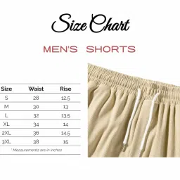 smowkly Men's Premium Polycotton Casual Ribbed Shorts || Elastic & Drawstring Waist with 2 Pocket || Loose Fit Lightweight Burmuda Perfect for Workout, Beach & Summer image 5