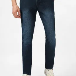 urbano fashion Men's Slim Fit Washed Jeans Stretchable image 1