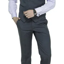 manq Men's V.Neck Five Button Slim Fit Formal/Party Waist Coat image 3