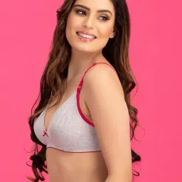 clovia Women's Cotton Double Layered Wire Free T-Shirt Bra image 2