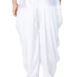 vastramay Men's Loose Fit Mid Rise Dhoti Pants image 3