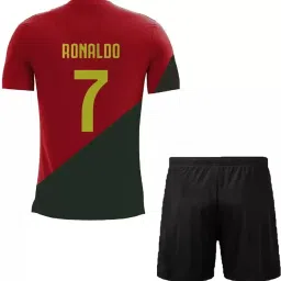 Ronaldo Jersey with Shorts for (Men,Kids,Boys) image 1