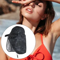 myaddiction Sun Cap for Men Women Detachable Neck Flap and Face Cover for Outdoor Sports Style A Multicolour image 5