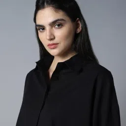 high star Women's Cotton Oversized Fit Shirt image 5