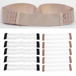 enakshi (label) 5x Clear Invisible Womens Bra Extender 3 Hook Bra Extension Underwear Straps Skin Color|Clothing, Shoes & Accessories | Womens Clothing | Intimates & Sleep | Bras & Bra Sets image 4