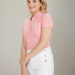 u.s. polo assn. Women's Cotton Regular Fit T-Shirt image 4