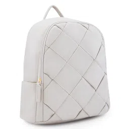 caprese Merlin Fashion Backpack for Women (Medium, Beige) image 5