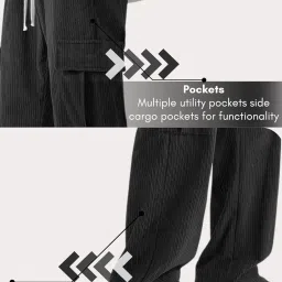 greciilooks Cargo for Men | Men Cargo Pants | Men Cargo Pants | Men Cargo | Trousers for Men | Baggy Cargo Pants for Men | Cargos for Men image 4