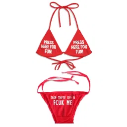 exciting lives Babydoll Lingerie Set Strap Bodysuit Bra Panty Lingerie Set - Gift for Anniversary, Birthday, Dating, for Girlfriend, Wife, Bride-to-be, Newly weds Red image 3