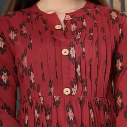 naarika Women's Maternity Kurti for Feeding Zippers (PDNS) image 2