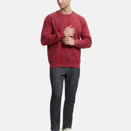 jockey Men's Us92 Super Combed Cotton Rich Fleece Fabric Crew Neck Sweatshirt with Stay Warm Treatment image 3
