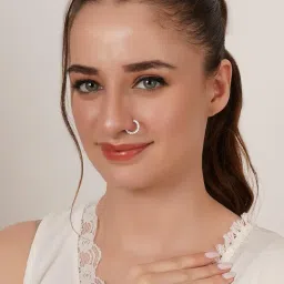 mali fionna Stylish AD Nose pin for Women & Girls image 3