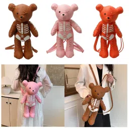 calandis ™ Bear Backpack Cartoon Female Daypack For Party Travel Creative Gift Pink | Womens Handbags & Bags image 1