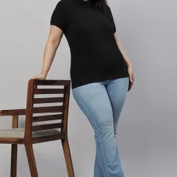 wear your opinion Womens Plus Size Polo Collar Neck T-Shirt Top image 1