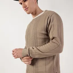 thomas scott Men's | Self Design | Full Sleeve | Regular Fit | 100% Cotton | Round Neck | Sweatshirts image 1