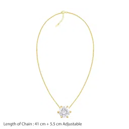 naitra Wrapped with Love Solitaire Statement Necklace for Women | Waterproof and Anti Tarnish Demifine Jewelry | Gifts for Women & Girls | 1 Year Warranty* image 4