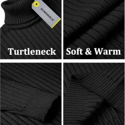 denimholic Men Cotton Turtle neck Sweater image 4