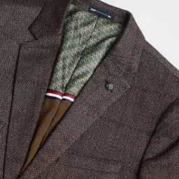 arrow Men's Zero Calorie Slim Fit Herringbone Blazer image 1