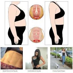 MYADDICTION Women Sweat Sauna Waist Trainer Corset Cincher Slimmer Vest White_S M image 3