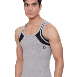 dollar bigboss Men's Solid Regular Fit Gym Vest image 4