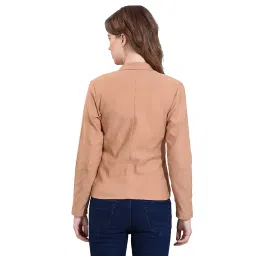 hrikshika fashion Women's Cotton Blazer Full Sleeves Comfort Fit Collar Blazer image 1