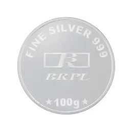 bangalore refinery 999 Purity Shree Silver Coin 100Gram image 1