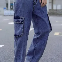 ben martin Men's Loose low Rise Cargo || Cargo Pants || Cargo Pants Denim || Pant || Cargos image 3