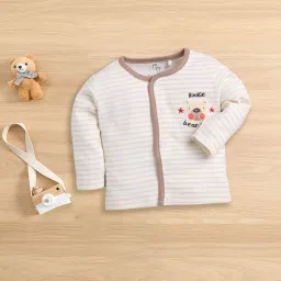 baby go Full Sleeve Regular Round Neck Front Open Pack of 3 tees for Baby Boys image 3