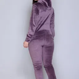 pyro spirit Women's Top and Bottom Winter Set | Activewear Set | Winter Zipper Tracksuit in velvet for Women | Solid Winter TrackSuits | Activewear | Gymwear | Sportswear image 2