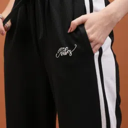 tokyo talkies Women's Flared Regular Track Pants | Stretchable Trackpants | Casual Track Pants| Mid-Rise| Gymwear | Sports Wear image 5