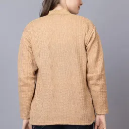 wear lusso Women Sweater for Winter Woolen Acrylic Full Sleeves V Neck Stylish Design Cardigan Girls/Ladies image 1