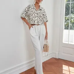 avanova Women's Solid Regular Fit, T-Shirt, Stylish Top, Soft and Comfy Fabric has Some Stretch image 5