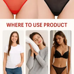 Women's Mesh Net Bikini Panties,Free Size, 5 Pack, Multiple Colors image 5