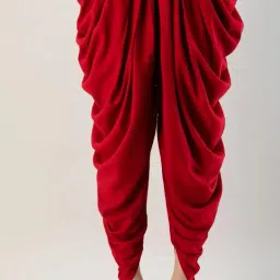 sajke Women's Loose Fit Rayon Dhoti Pant for Women | Patiala Slawar Bottom Wear Harem Bottom Pants image 2