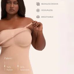 underneat Women Strapless Butt Lifting Comfort Full Bodysuit Shaper image 3