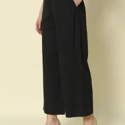 fiorra Women's Cotton Solid Palazzo image 3