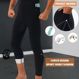 LMCOB Sauna Sweat Short Pants for Men Hot Thermo Sauna Leggings Compression Hight Waist Pants Workout Body Shaper Sauna Suit image 4