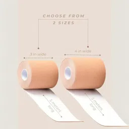 underneat Body Tape for Women Breast Lift Tape for Backless, Strapless, Plunge Outfits | Skin-Friendly, Waterproof, Invisible Boob Tape for All Skin Tones image 3