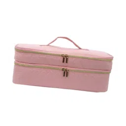 SAZ DEKOR® Hair Dryer Travel Carrying Case Portable Multifunctional Hair Tool Organizer Red|Makeup Box for Storage|Make Up, Cosmetic, Skincare Organiser for Women| image 5