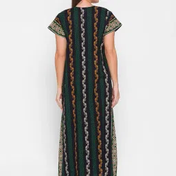 av2 Women's Cotton Floral Maxi Maternity/Feeding Nighty image 1