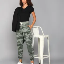 alan jones clothing Women's Slim Fit Poly Cotton Track Pant image 2