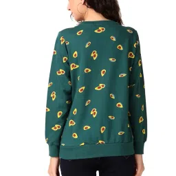 stories.label Cotton Sweatshirt for Women in 300 GSM Fabric with Ribbed Details Includes Plus Sizes (S-5XL) image 1