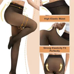 wearslim Slim Fit Summer Stockings Pantyhose leggings for women, Nylon Tights Stockings Comfortable Super Soft Stretchable Waist Sheer Opaque Thigh-highs For Women & Girls (Waist Size: 22 to 32 Inch) image 1