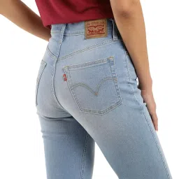 levi's Women's High Rise Ribcage Slim Straight Fit Jeans image 4