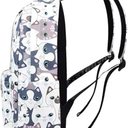 velword Girls School Backpack Fashion Leisure Backpack for Women Teenager Boys Waterproof Bag School Bag with Laptop Compartment image 3