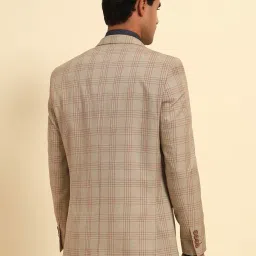 cantabil Men's Colour Checkered Summer Wear Smart Fit Blazer (P_MBZF00101) image 3