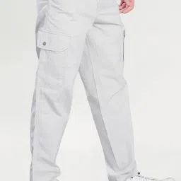 divisive Men's Loose Baggy Fit Cotton Cargo Pants image 3