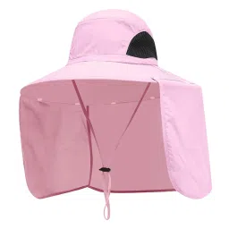 myaddiction Wide Brim Bucket Hat Breathable Sun Protection Hat for Vocation Beach Travel Pink image 5
